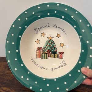 Mikasa Christmas Wish Holiday Bowl Special Times Special Memories